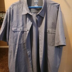 Croft & Barrow Men's Blue Casual Button Down Shirt